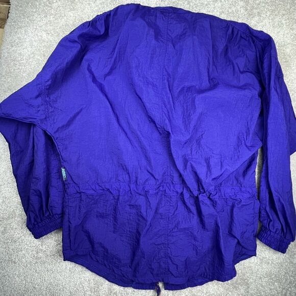 Vintage Puma Jacket Mens Medium Purple Baggy Fit 90s Windbreaker - Picture 6 of 9